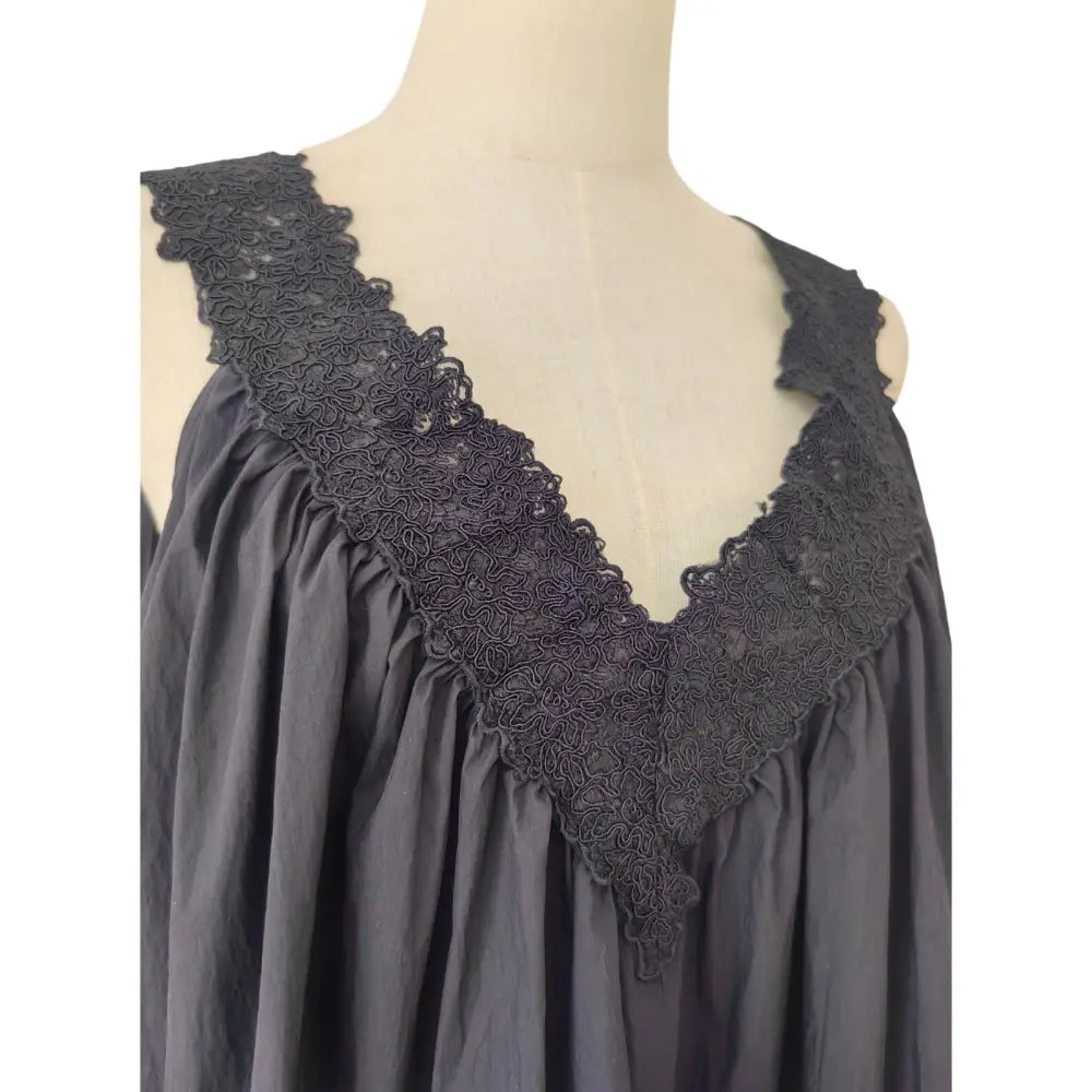 Helsa Mini Dress With Lace in Tech Poplin - Dress