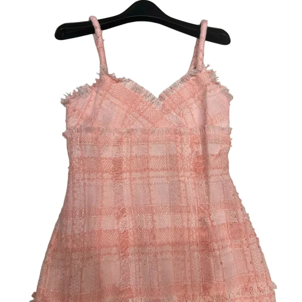 Alexis Vicci Pink Tweed Midi Dress - Dress