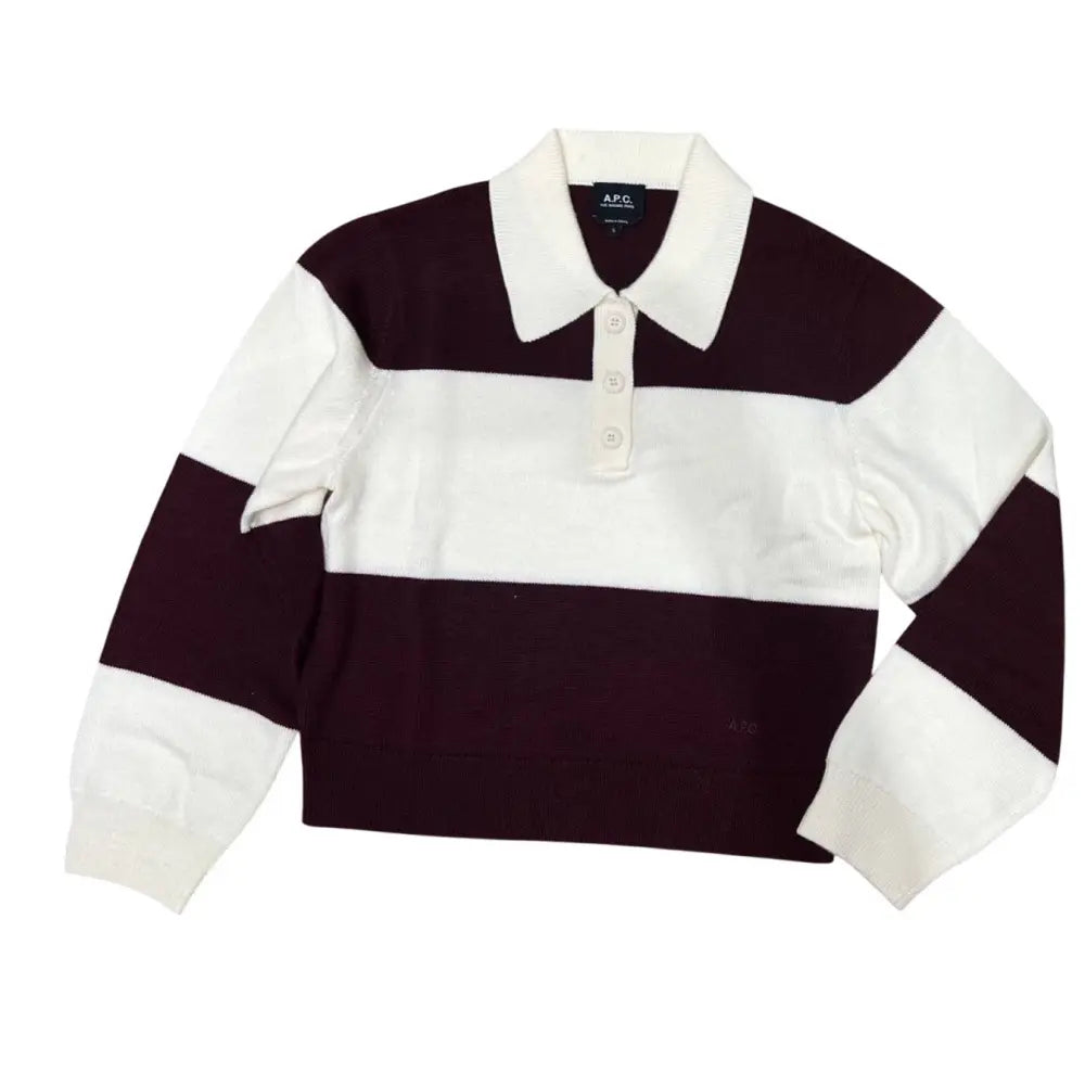 A.P.C. Louise striped wool polo - Tops