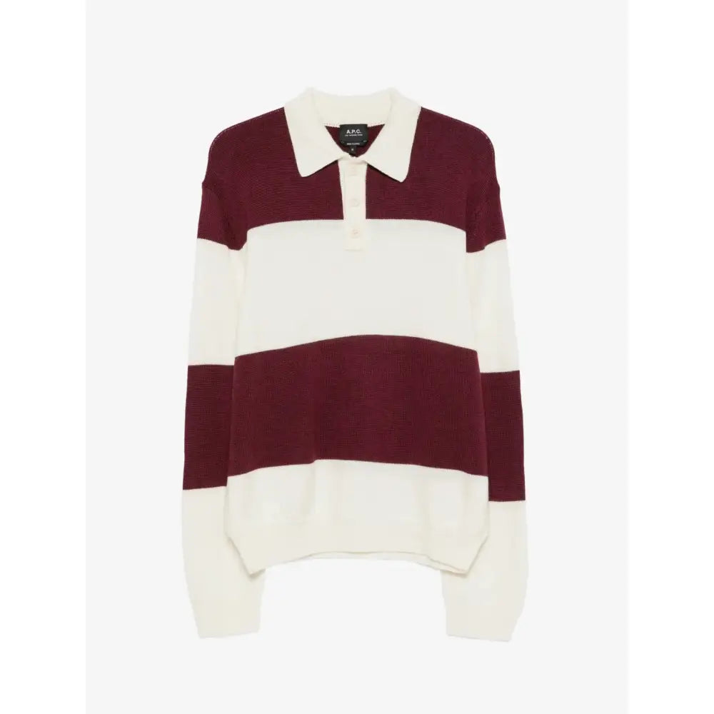 A.P.C. Louise striped wool polo - Tops