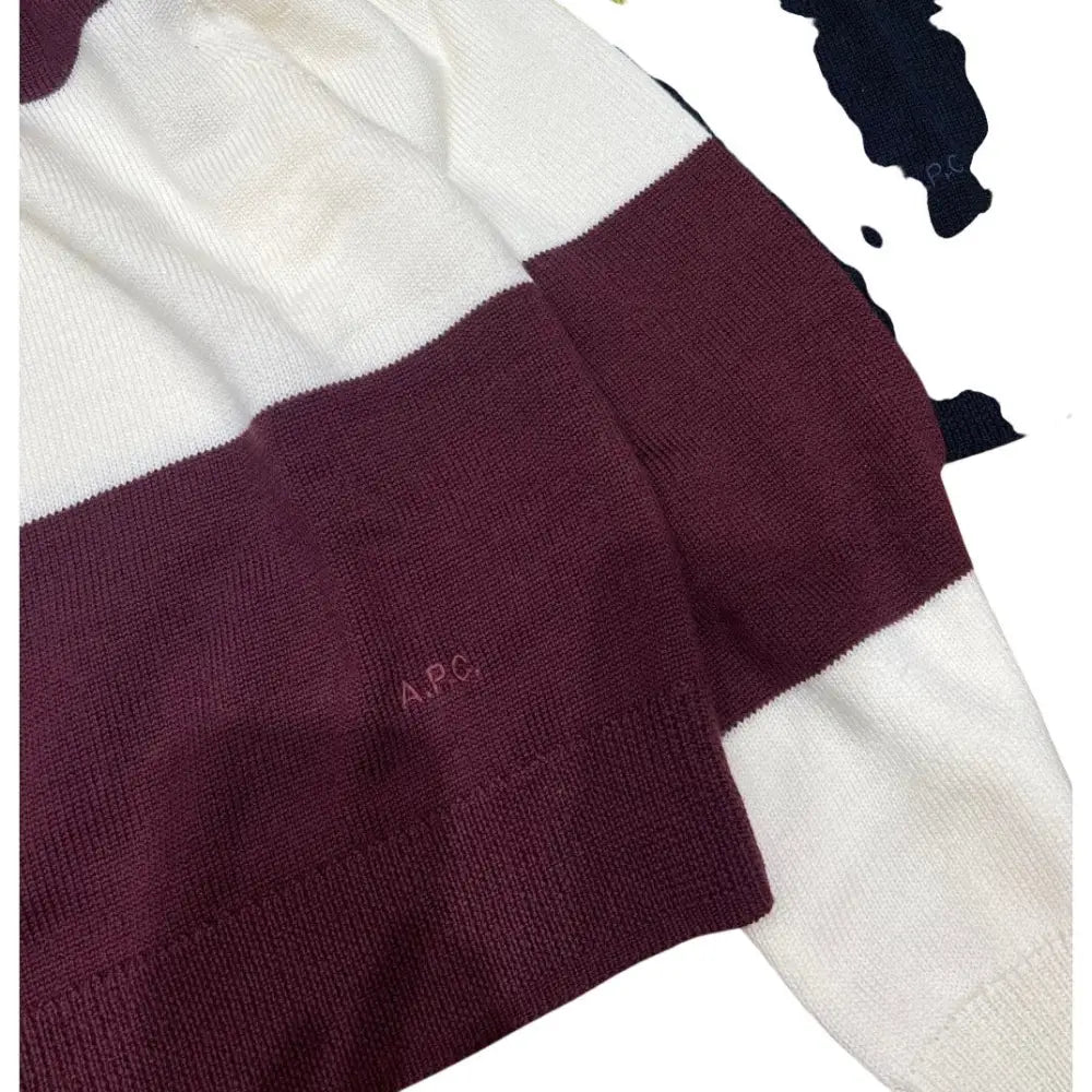 A.P.C. Louise striped wool polo - Tops
