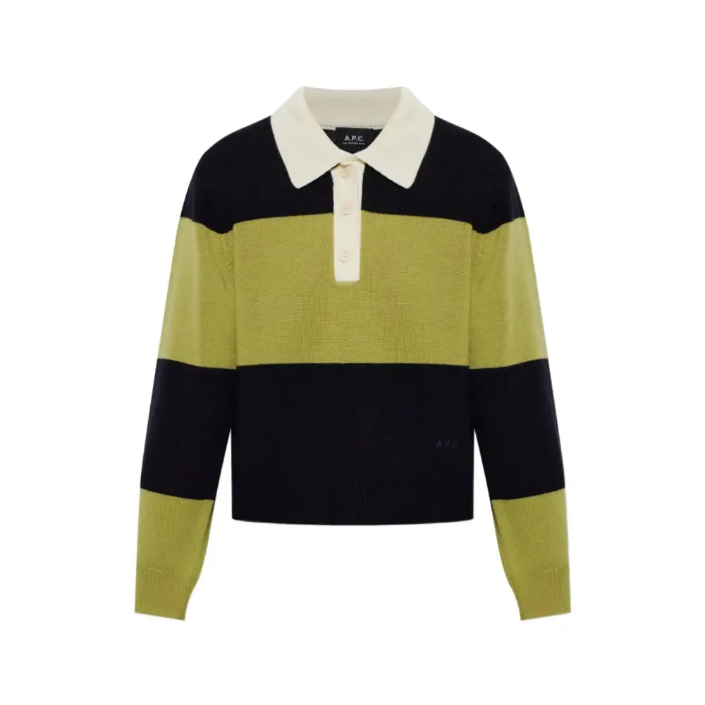 A.P.C. Louise striped wool polo - Tops