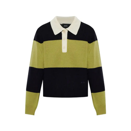A.P.C. Louise striped wool polo - Tops