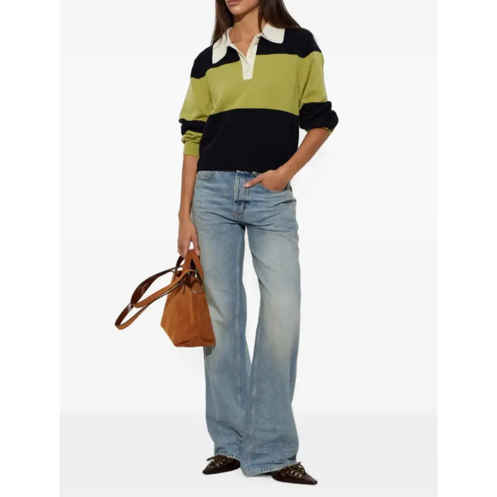 A.P.C. Louise striped wool polo - Tops