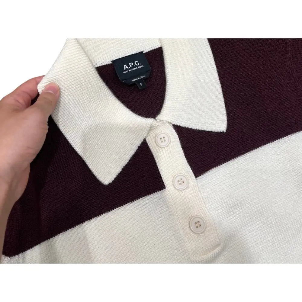 A.P.C. Louise striped wool polo - Tops