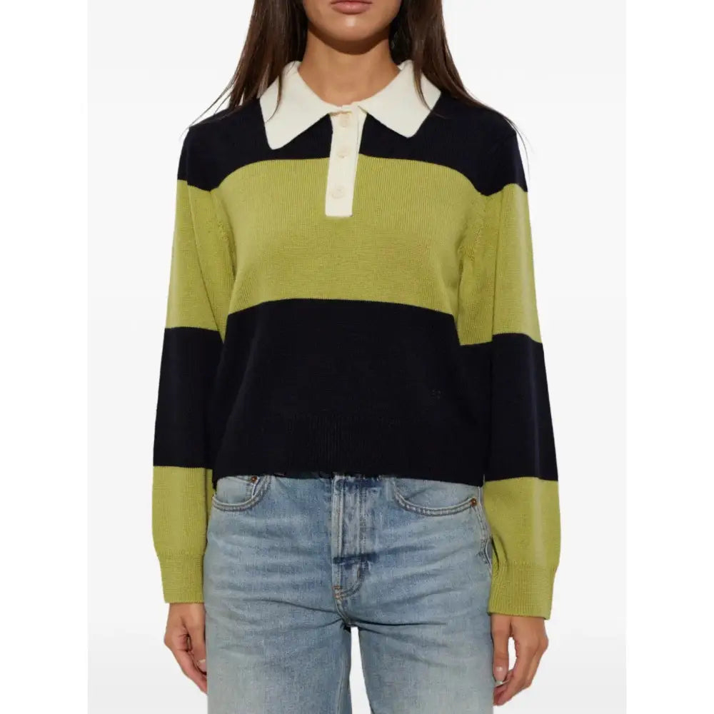 A.P.C. Louise striped wool polo - Tops