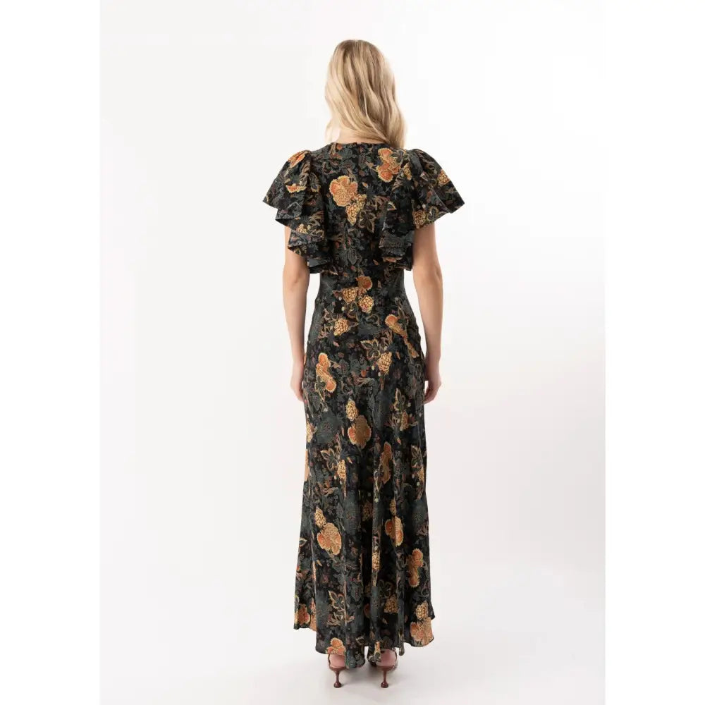 Ulla Johnson Mariam Silk Bias Cut Flutter Sleeve Dress - Dress