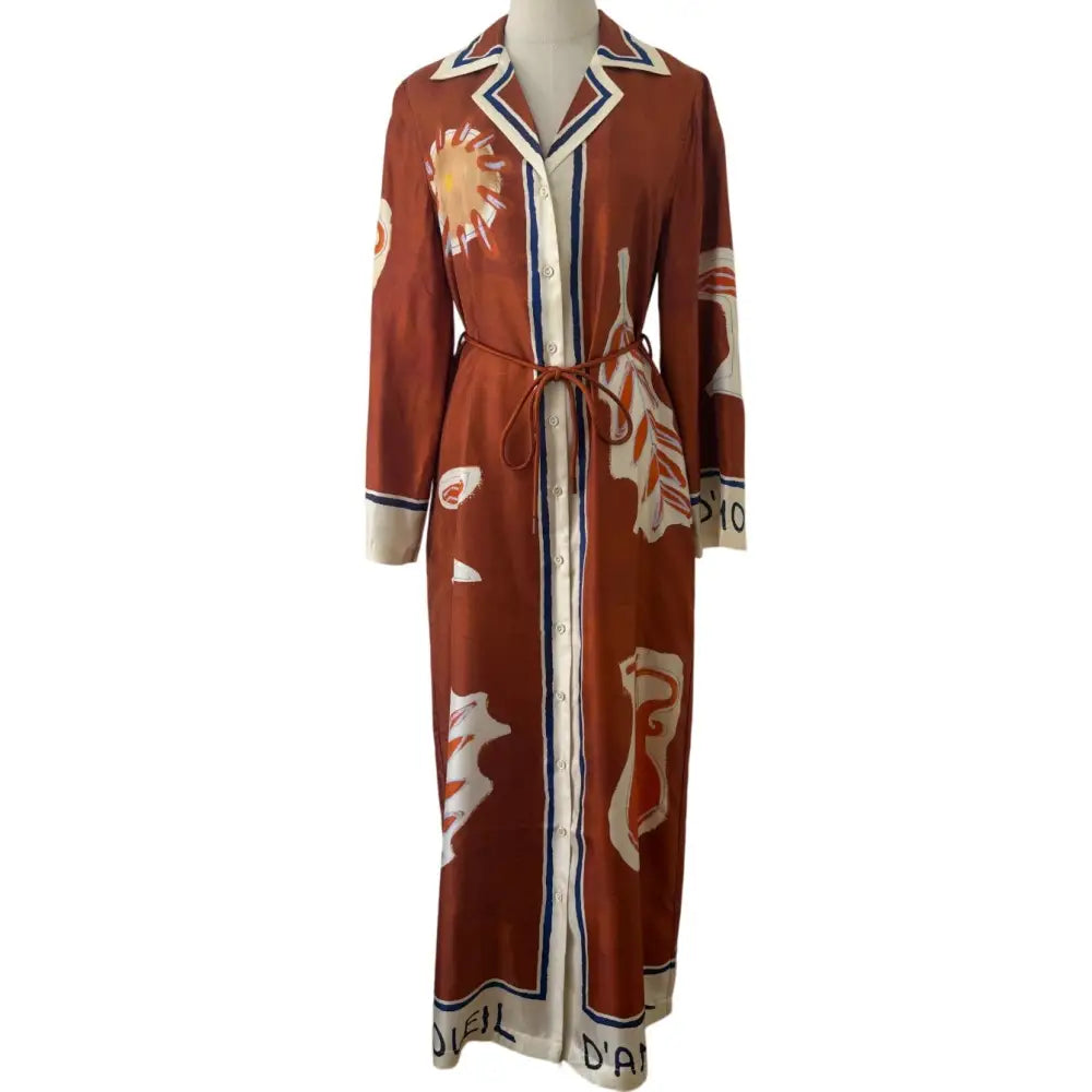 Alemais soleil d’amour silk shirtdress - Dress