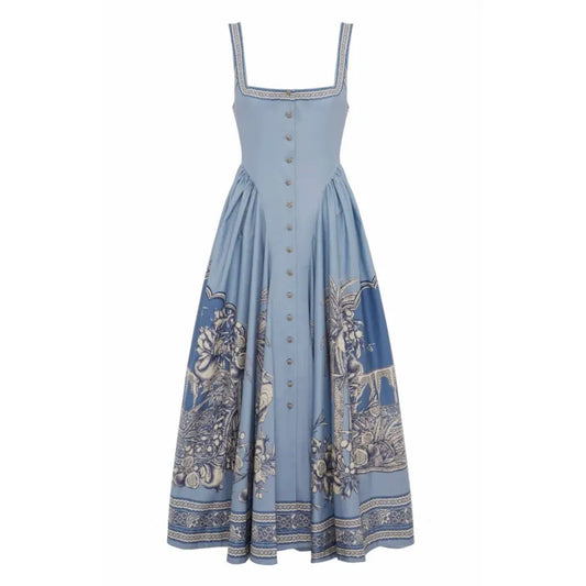 Alemais Blue Villa Romantica Midi Dress - 2 - Dress