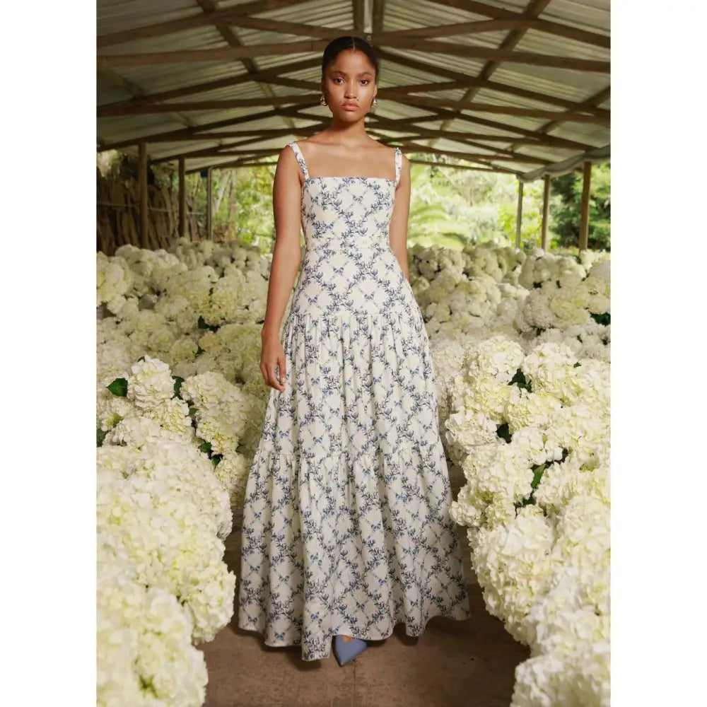 Agua Bendita Lima Gloriosa Maxi Dress