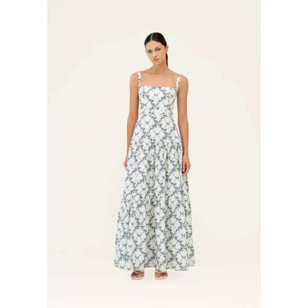 Agua Bendita Lima Gloriosa Maxi Dress