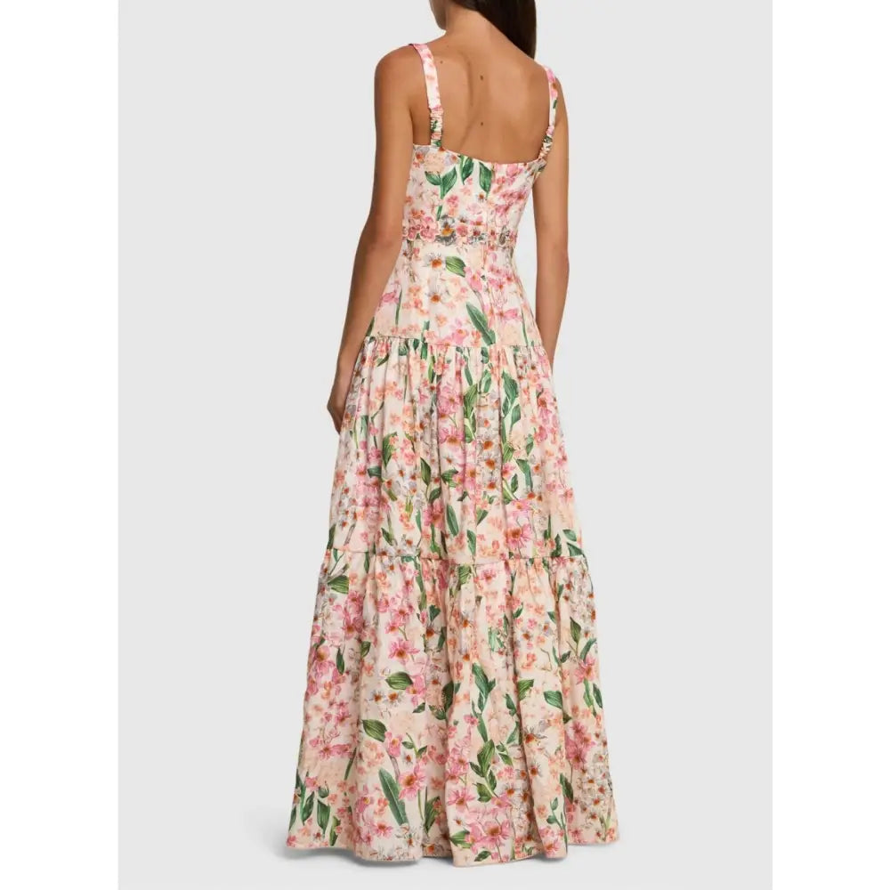 Agua Bendita Lima Maxi Dress Jardinera - Dress
