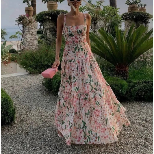 Agua Bendita Lima Maxi Dress Jardinera - Dress