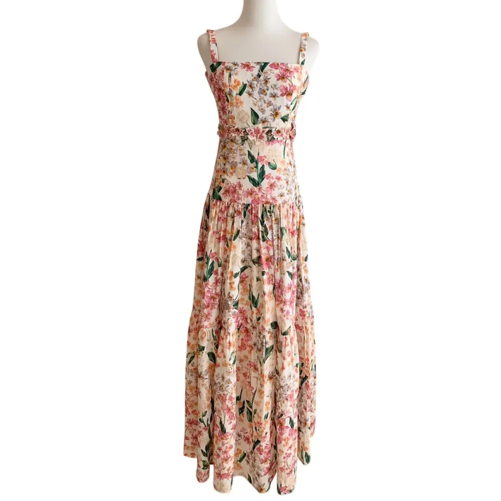 Agua Bendita Lima Maxi Dress Jardinera - Dress