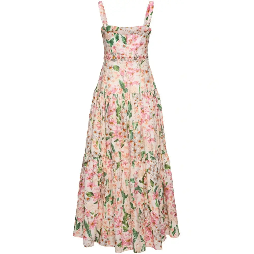 Agua Bendita Lima Maxi Dress Jardinera - Dress