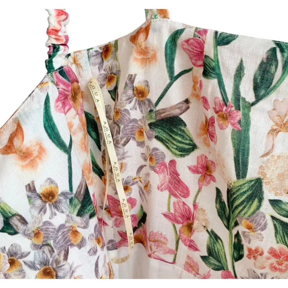Agua Bendita Lima Maxi Dress Jardinera - Dress