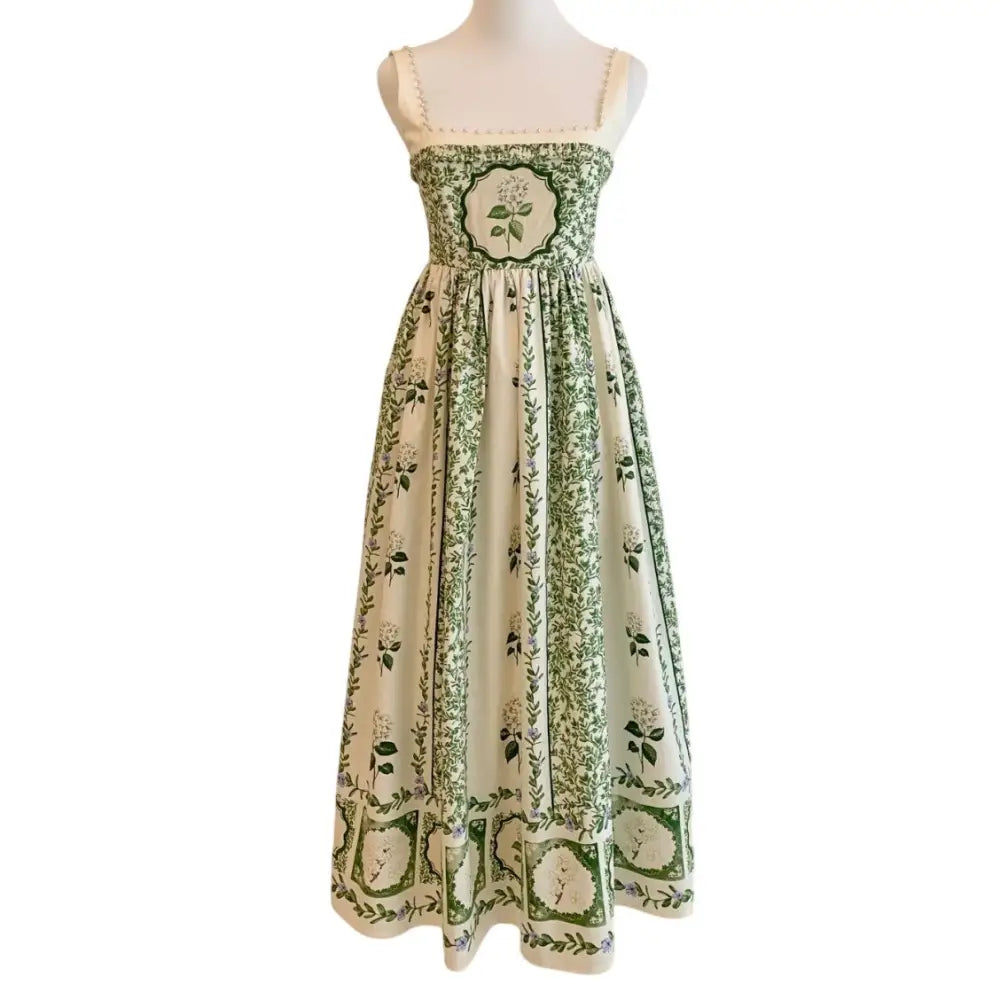 Agua by Agua Bendita Barbara floral cotton midi dress - Dress