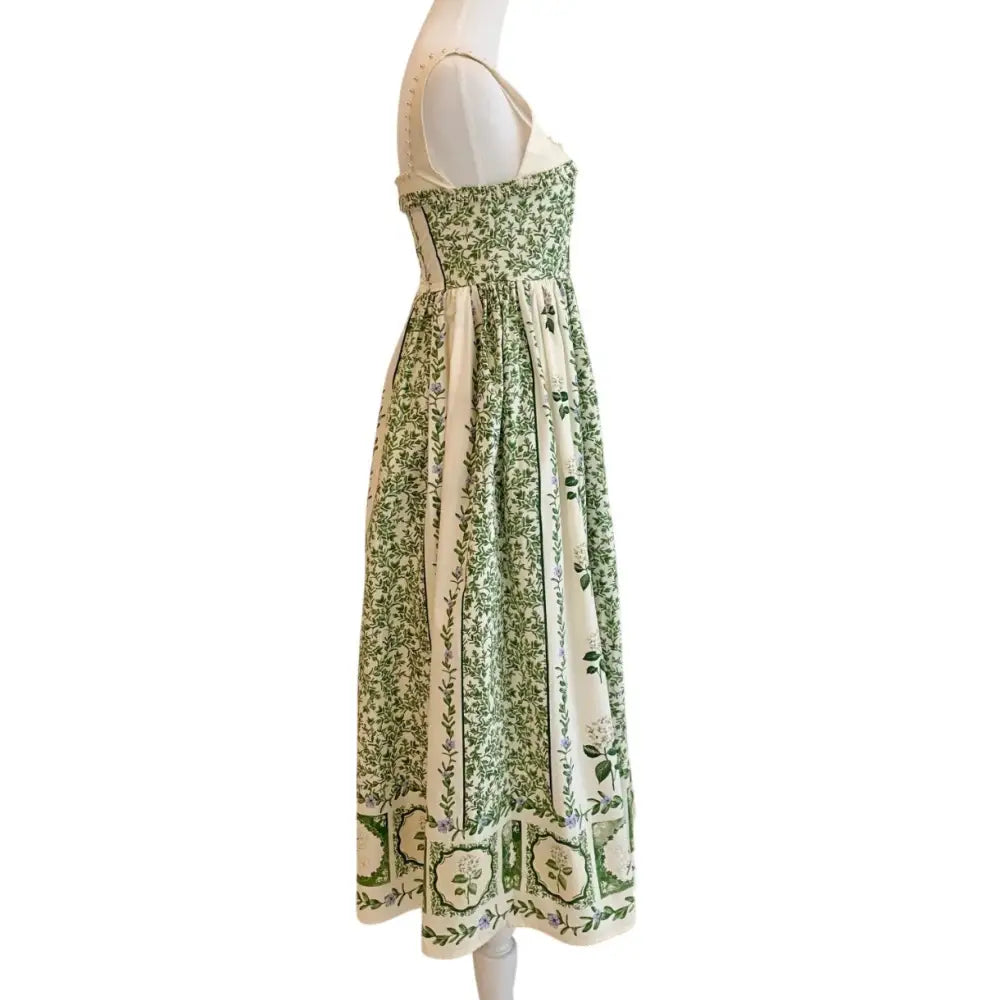 Agua by Agua Bendita Barbara floral cotton midi dress - Dress