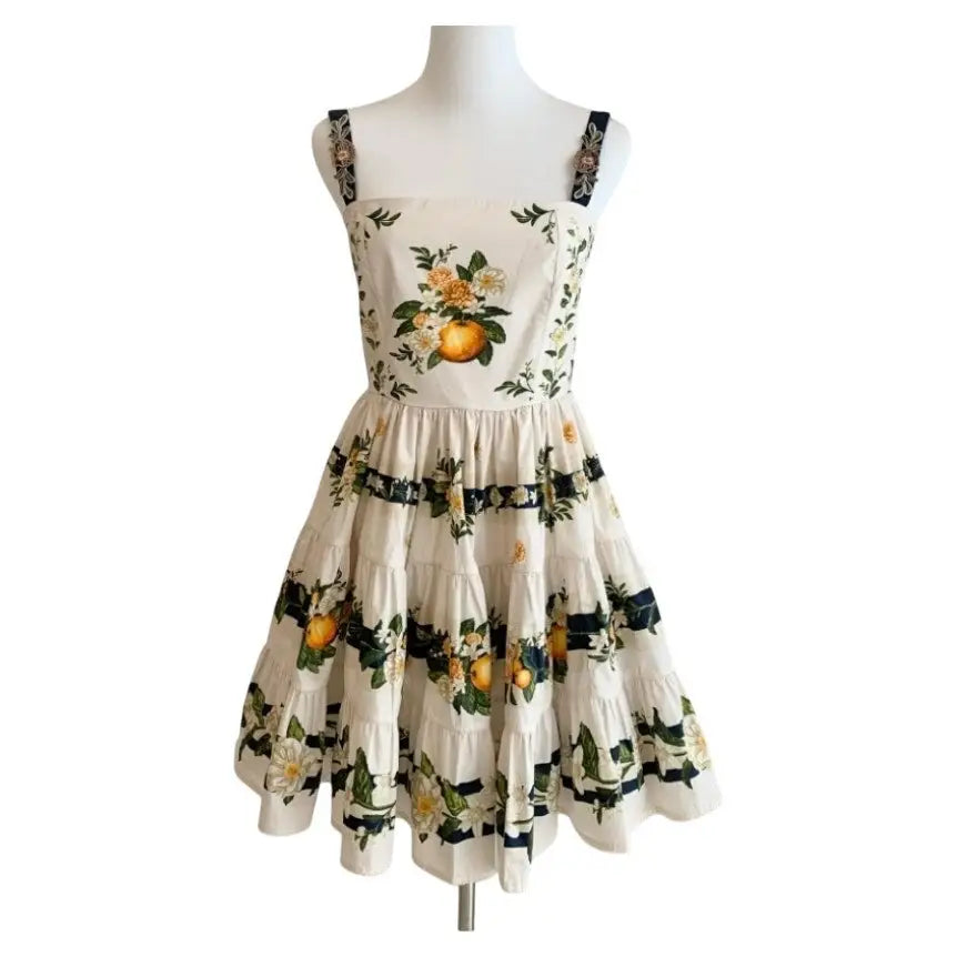 AGUA BY AGUA BENDITA Lima floral-printed cotton mini dress - Dress