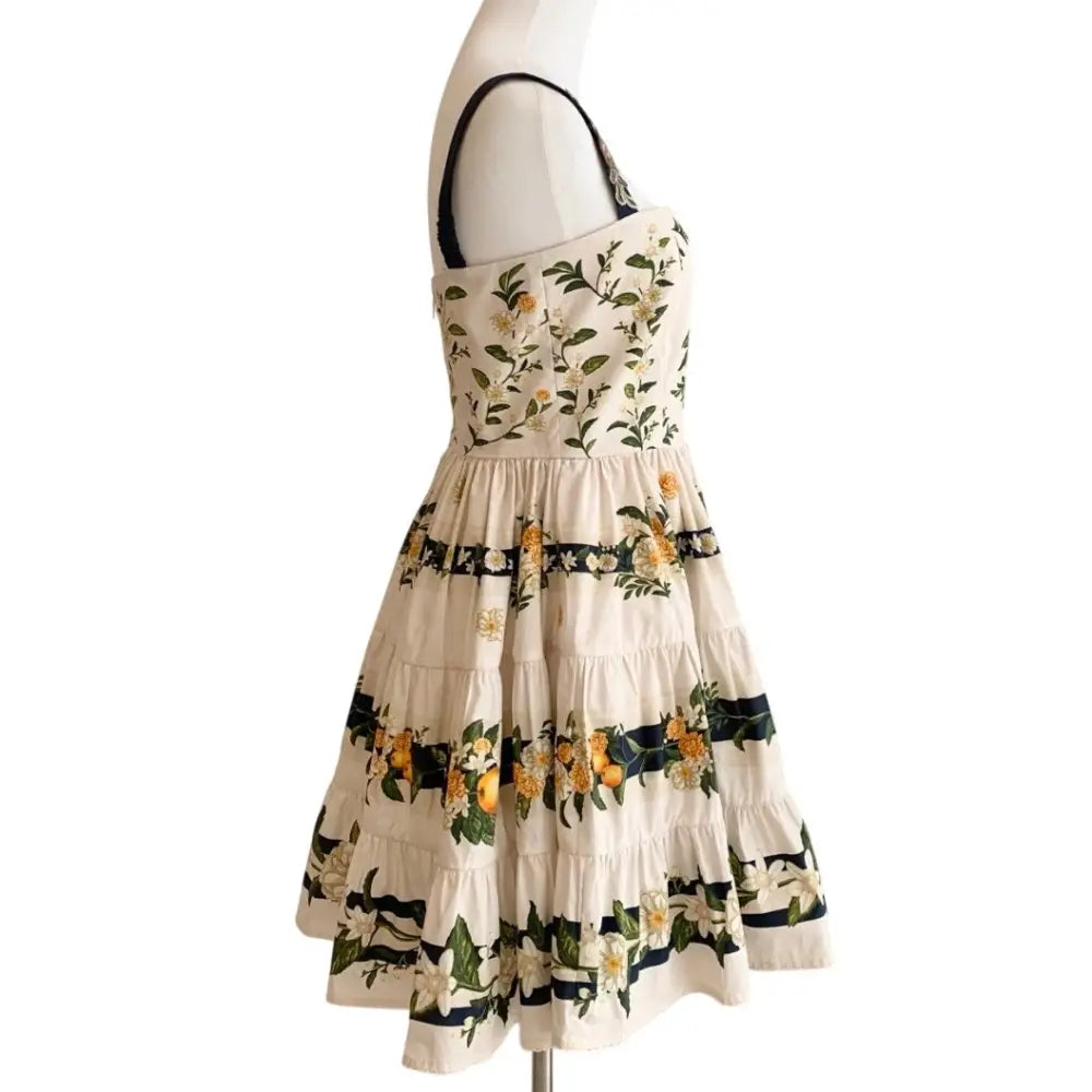 AGUA BY AGUA BENDITA Lima floral-printed cotton mini dress - Dress