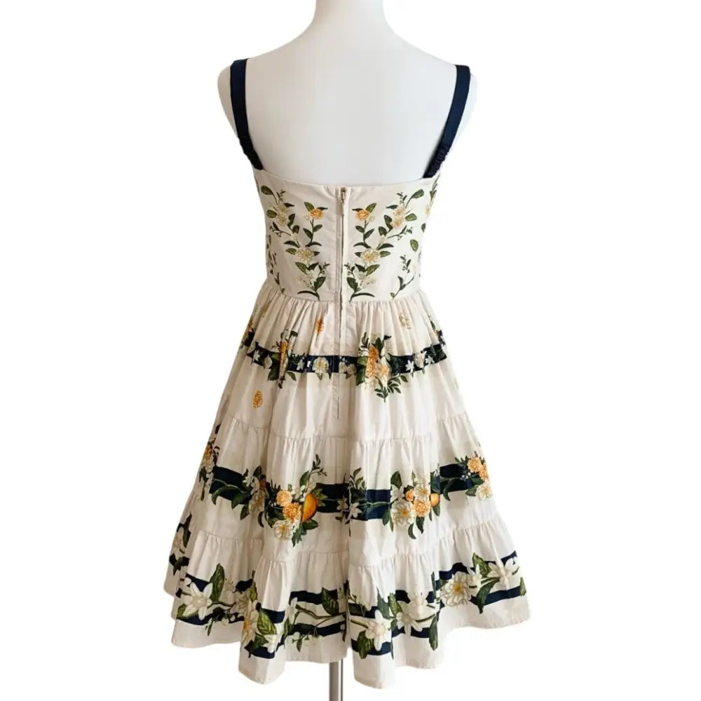AGUA BY AGUA BENDITA Lima floral-printed cotton mini dress - Dress