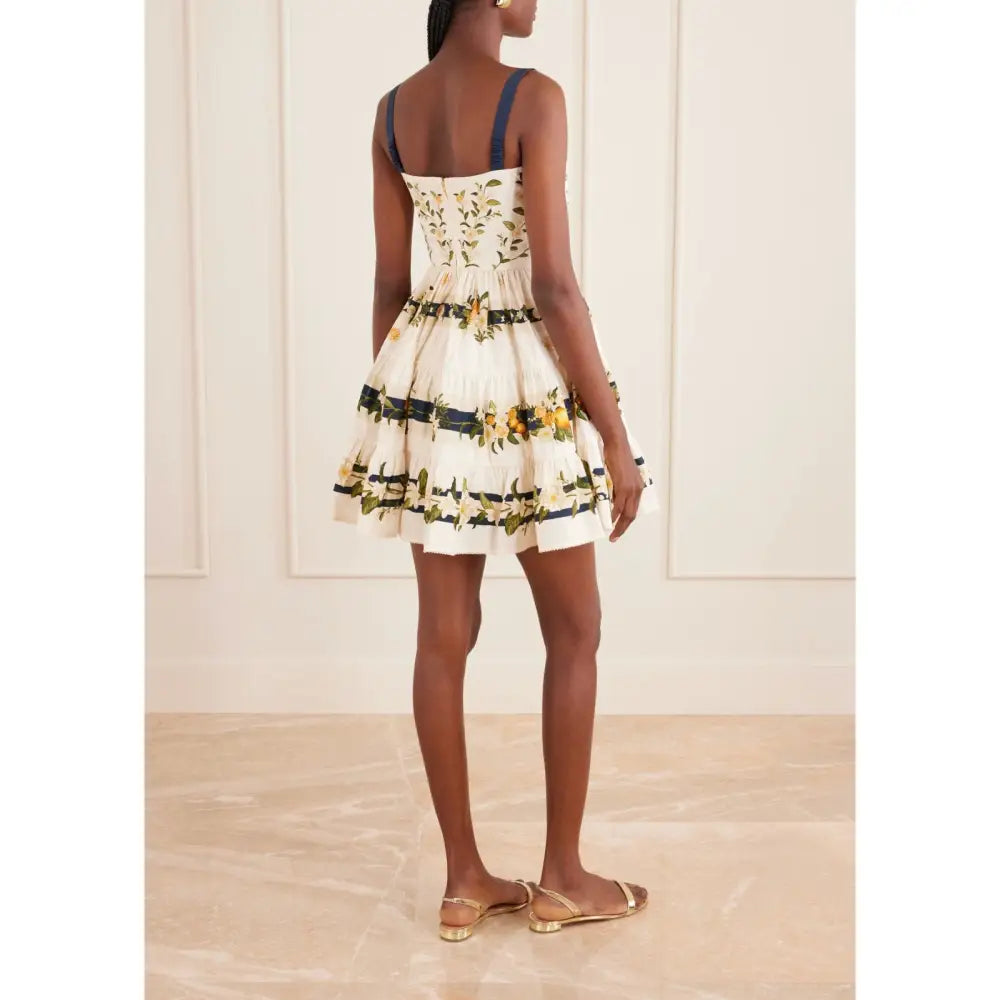 AGUA BY AGUA BENDITA Lima floral-printed cotton mini dress - Dress
