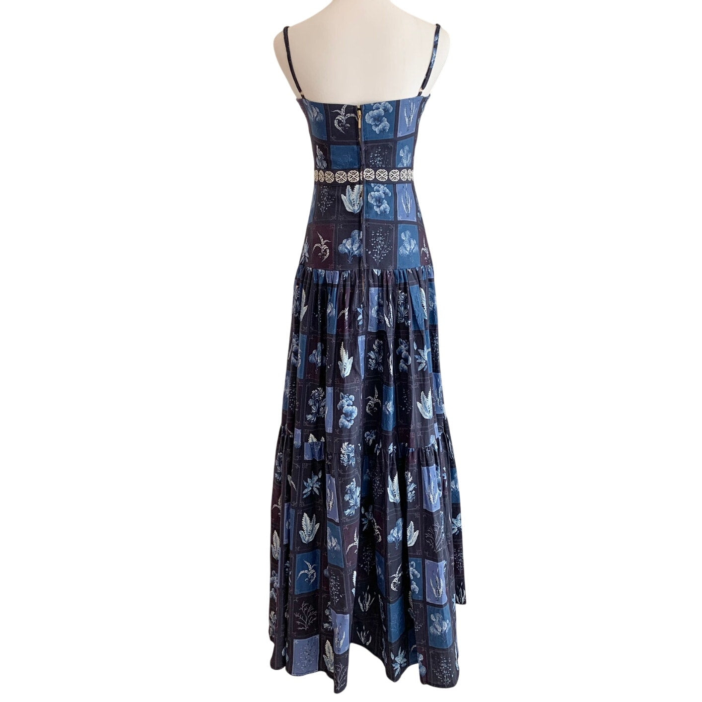 AGUA BY AGUA BENDITA Lima Linen Maxi Dress | Embroidered