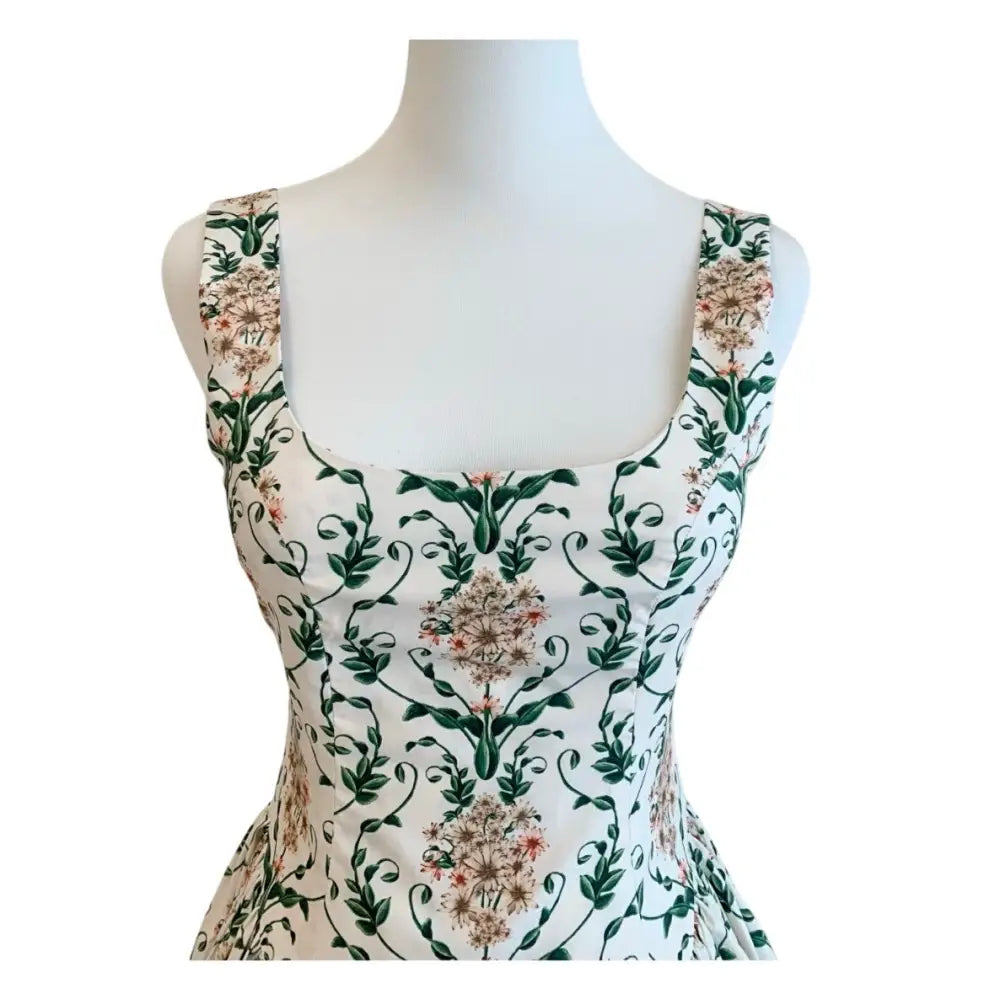 Agua by Agua Bendita Pluma floral corset cotton dress - Dress