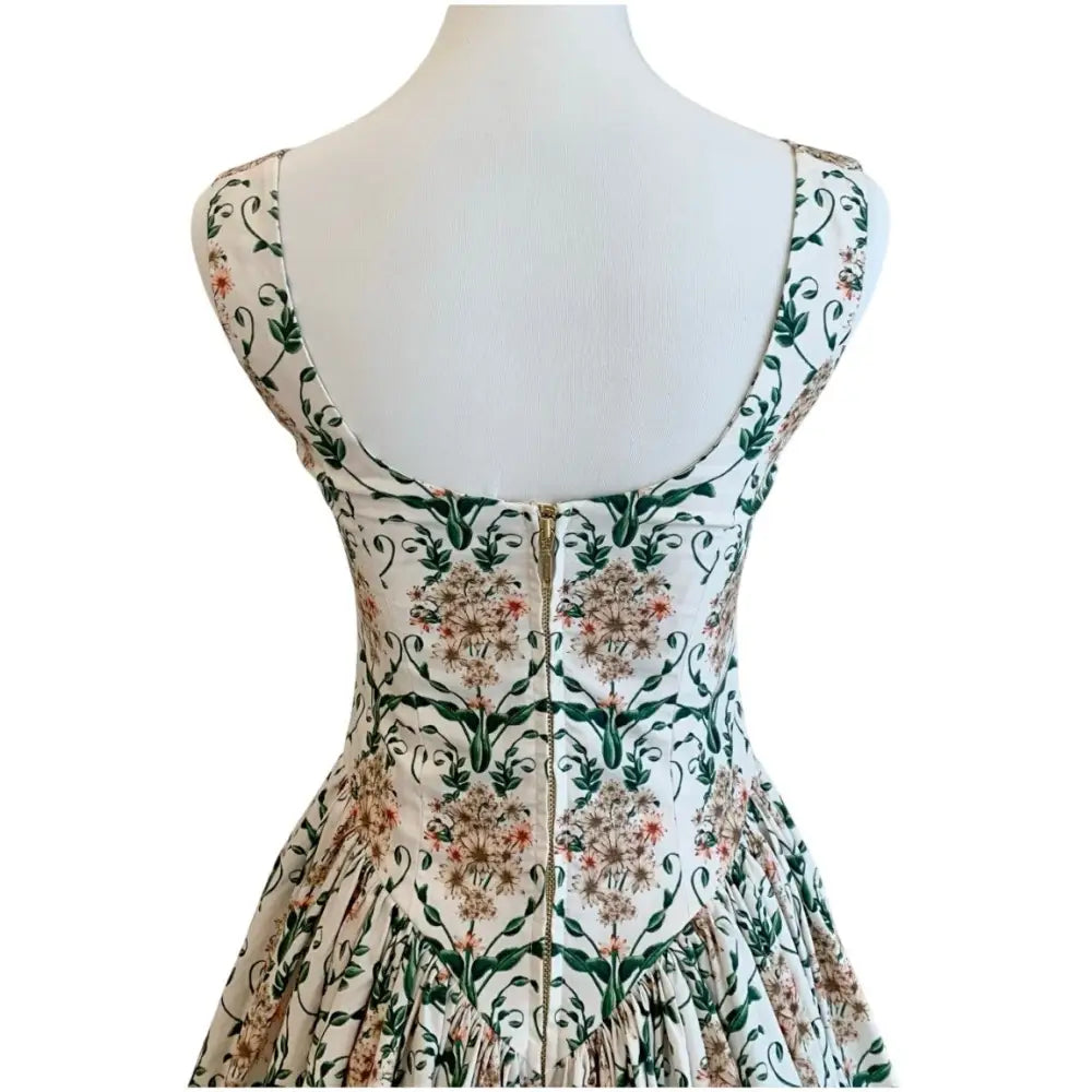 Agua by Agua Bendita Pluma floral corset cotton dress - Dress