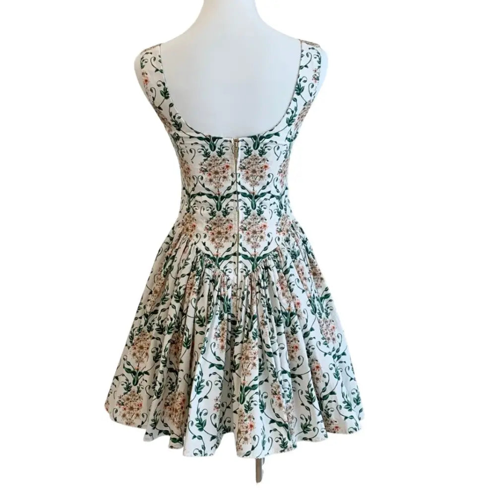 Agua by Agua Bendita Pluma floral corset cotton dress - Dress