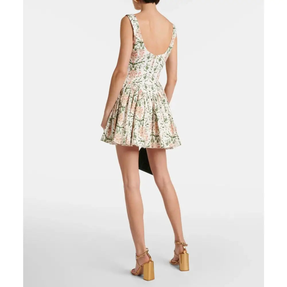 Agua by Agua Bendita Pluma floral corset cotton dress - Dress