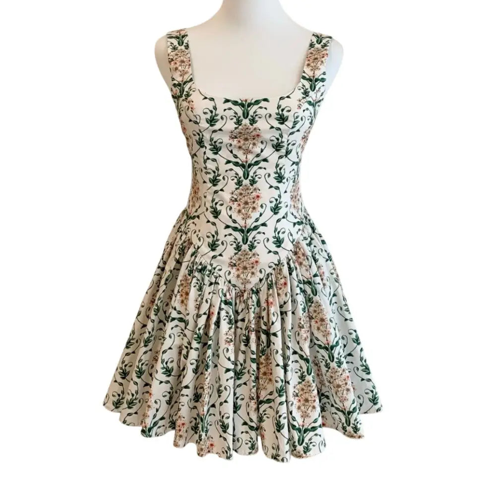 Agua by Agua Bendita Pluma floral corset cotton dress - Dress