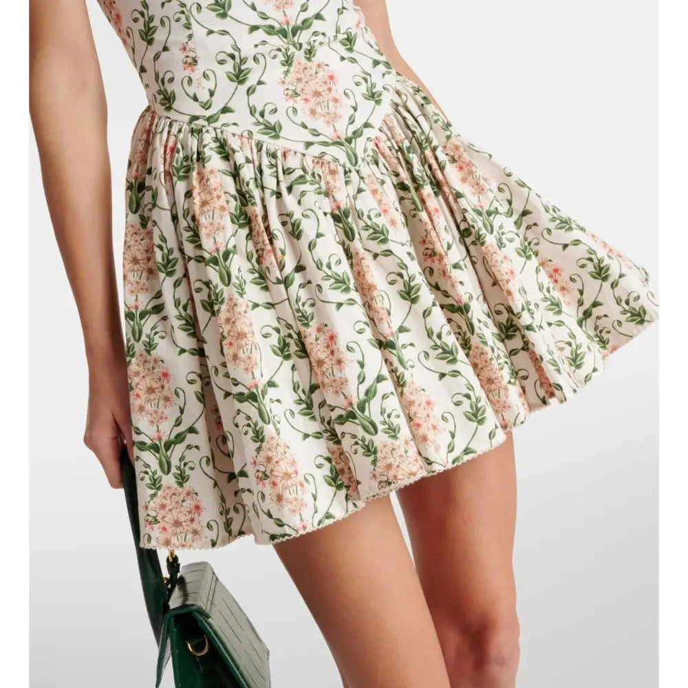 Agua by Agua Bendita Pluma floral corset cotton dress - Dress