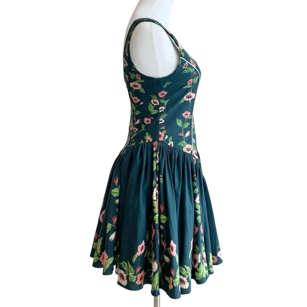 Agua by Agua Bendita Pluma floral cotton minidress