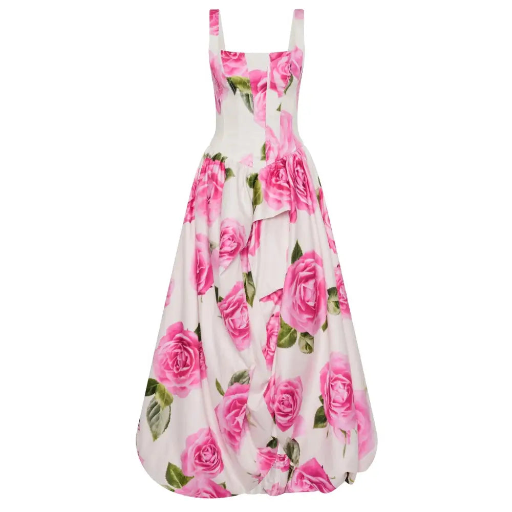 Aje Alani Gown Soft Rose Light Floral