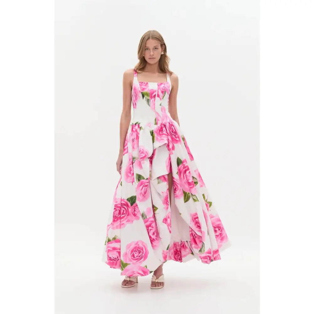 Aje Alani Gown Soft Rose Light Floral