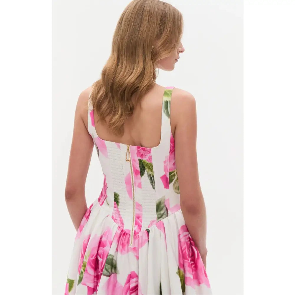 Aje Alani Gown Soft Rose Light Floral