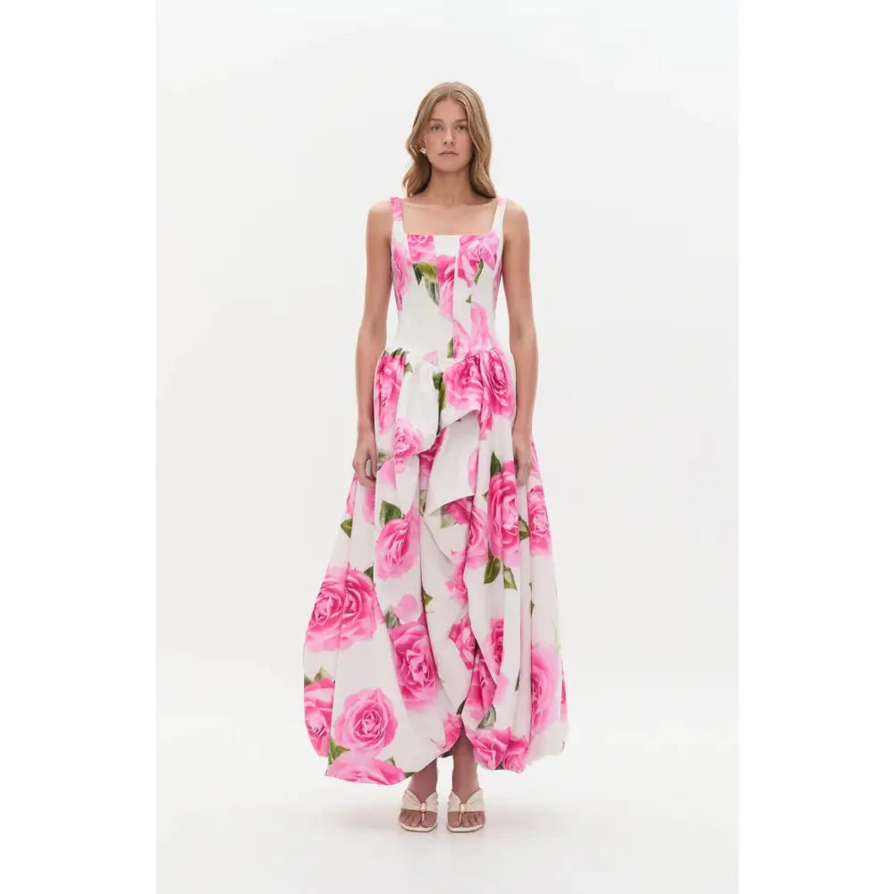 Aje Alani Gown Soft Rose Light Floral