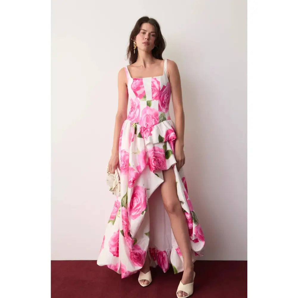 Aje Alani Gown Soft Rose Light Floral