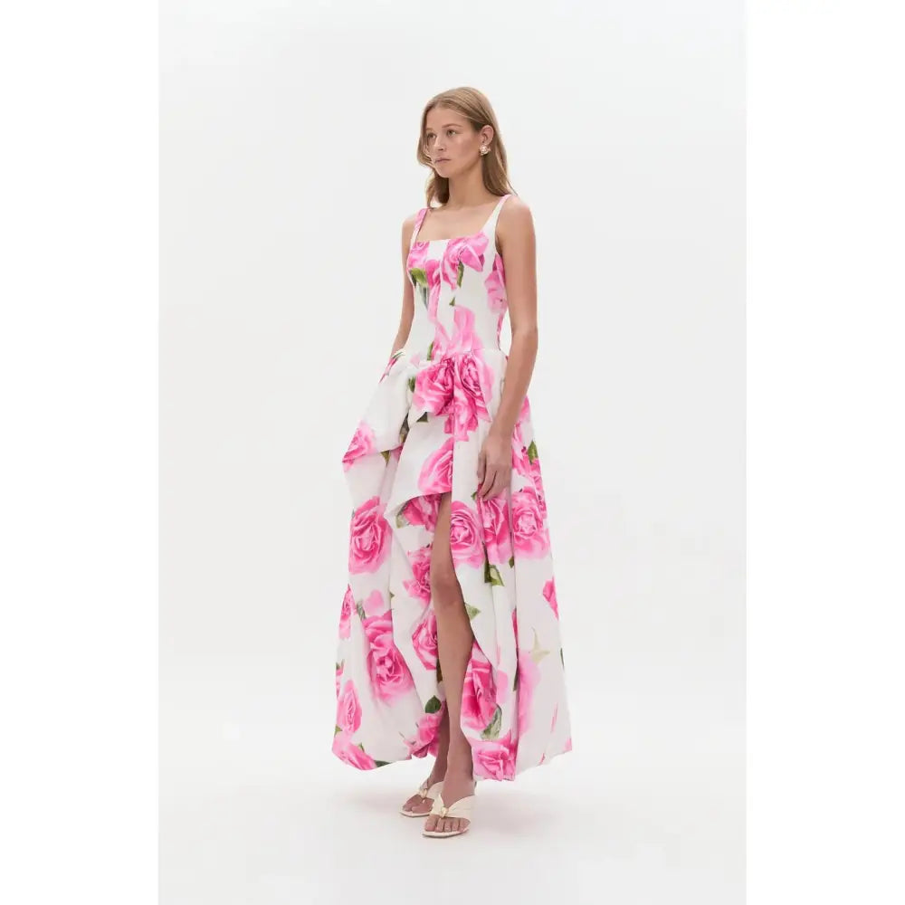 Aje Alani Gown Soft Rose Light Floral