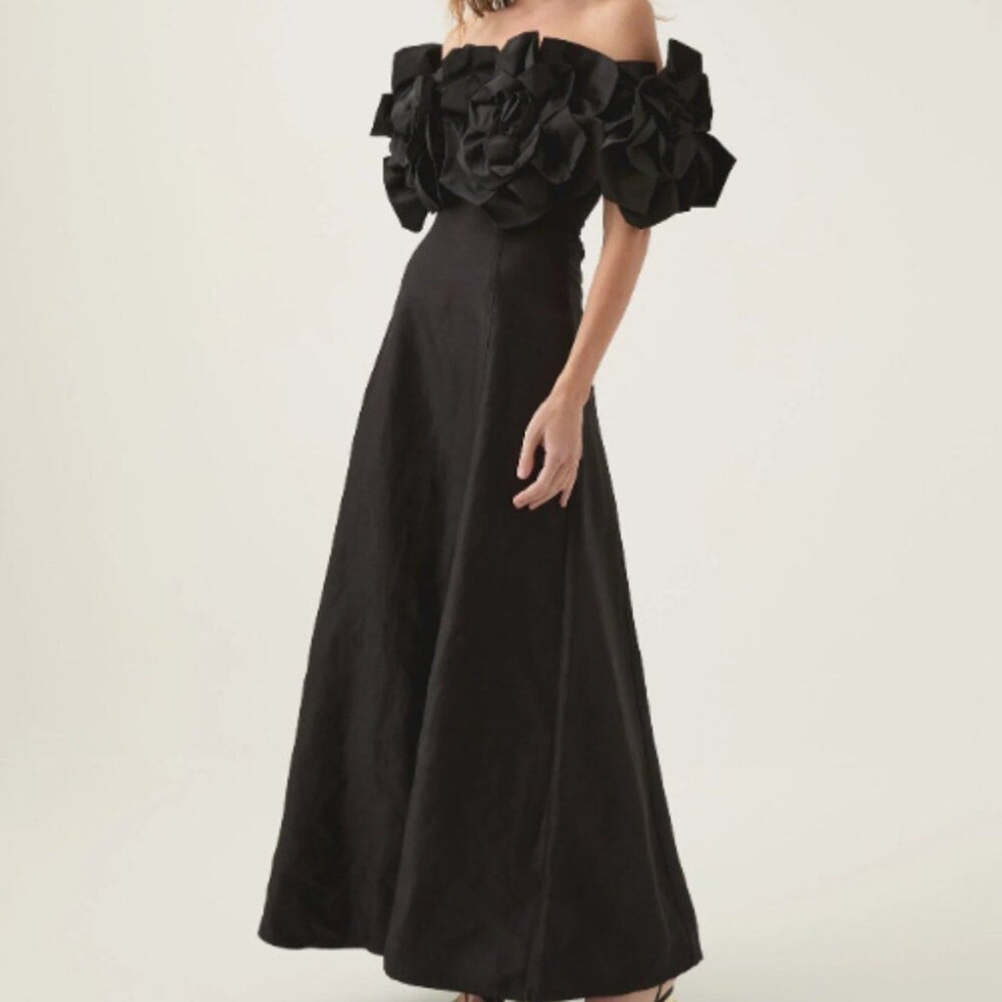 Aje Etta Midi Dress Black Floral | Feminine Floral Dress
