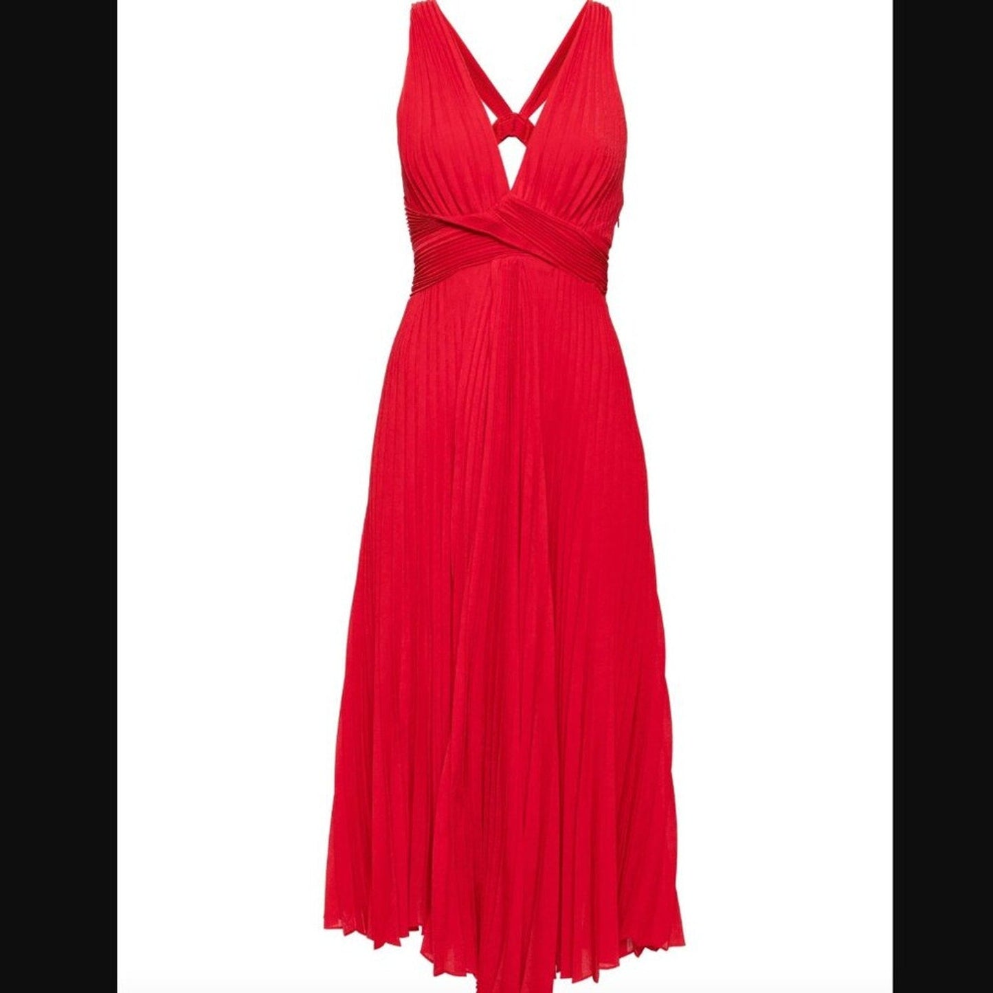 A.L.C. Everly Dress Everly Dress Red Pleat - A.L.C. Bernardi Collective