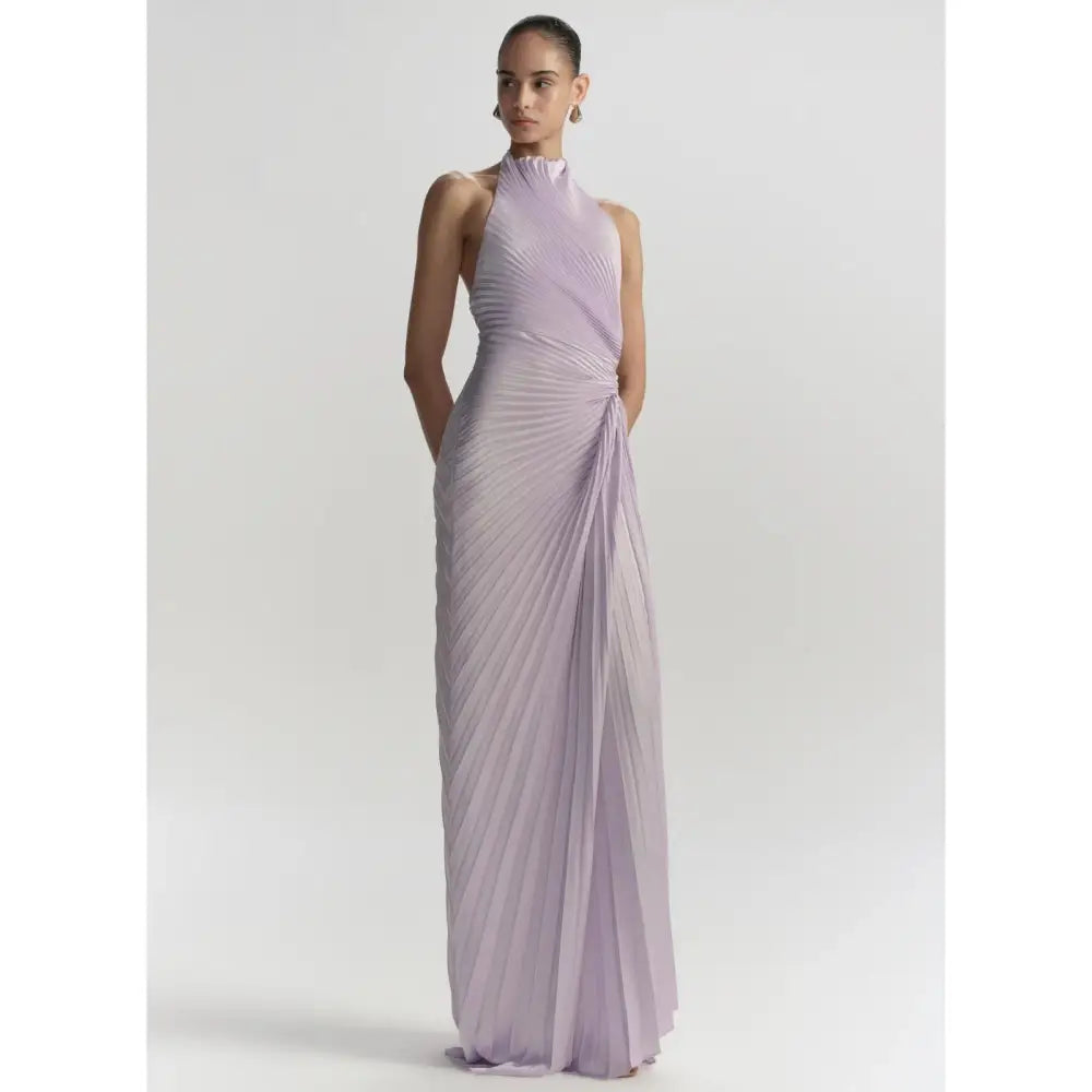 ALC Romy Pleated Satin Gown - 2 - Dress