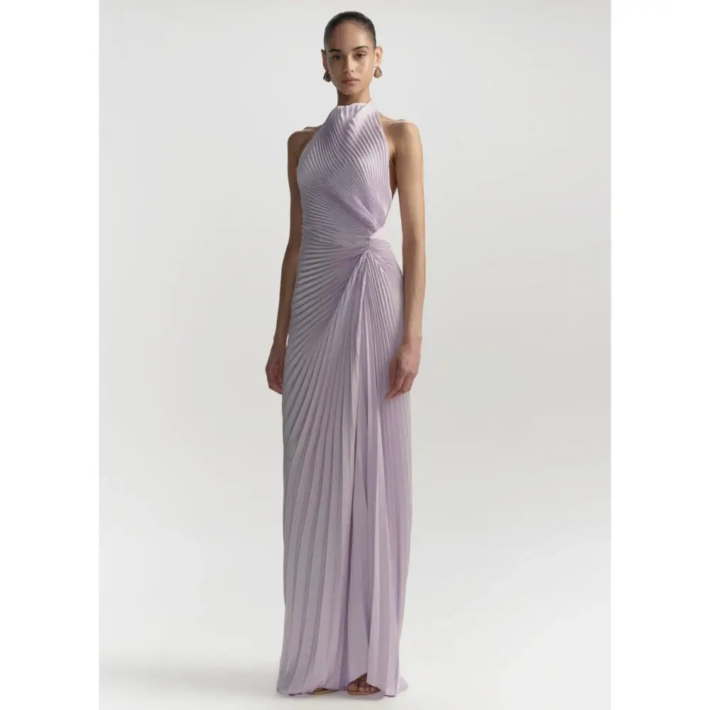 ALC Romy Pleated Satin Gown - Dress
