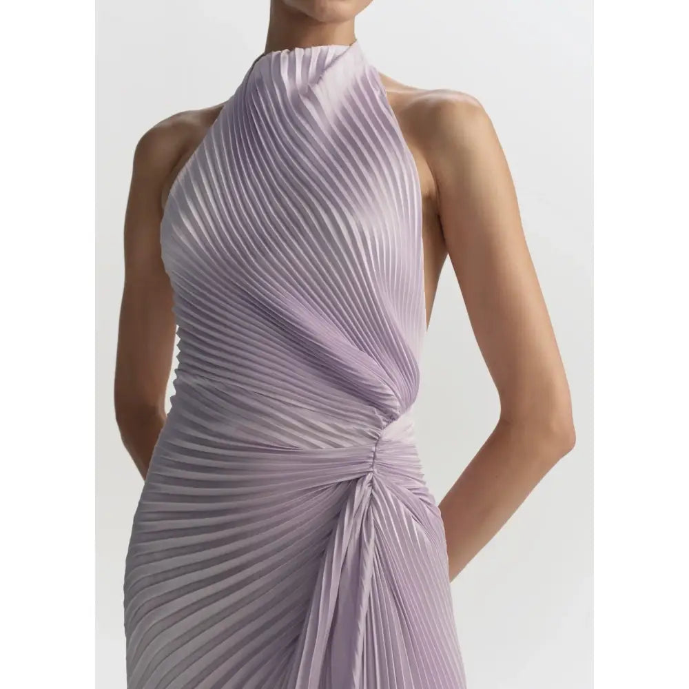 ALC Romy Pleated Satin Gown - Dress