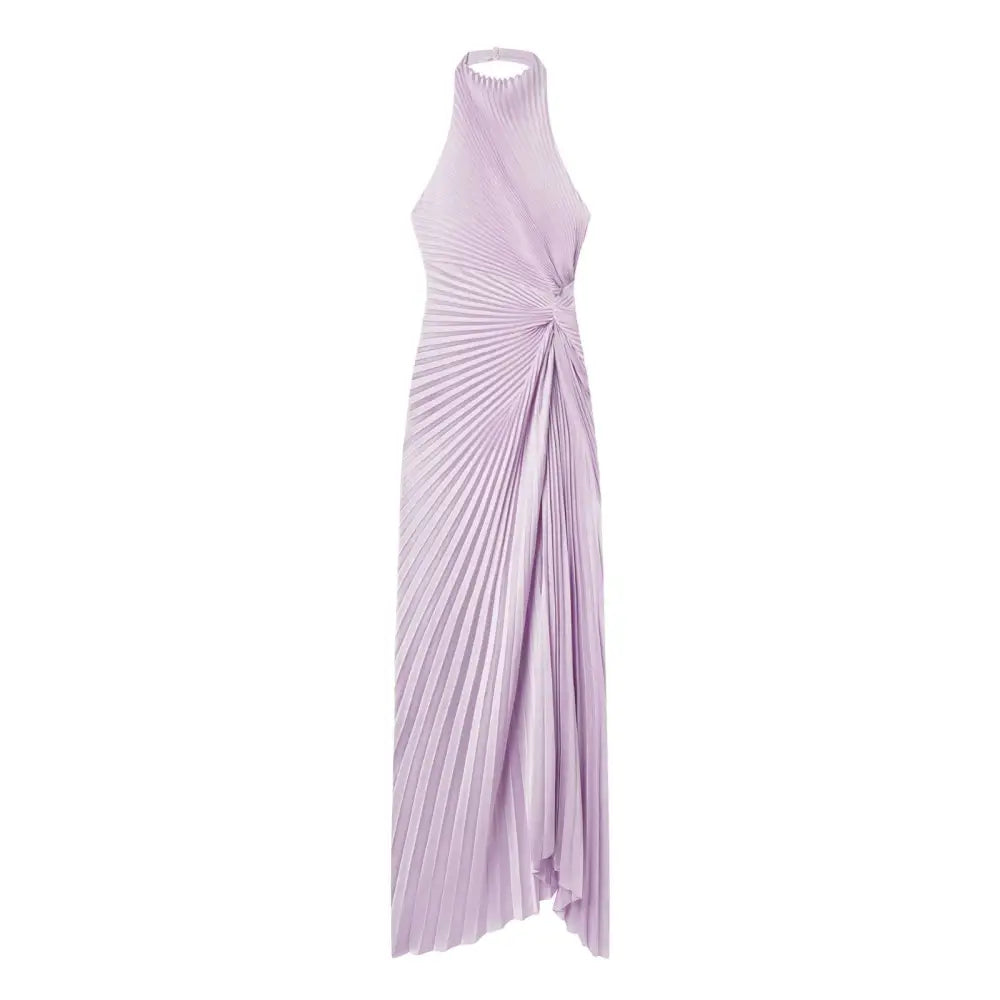ALC Romy Pleated Satin Gown - Dress