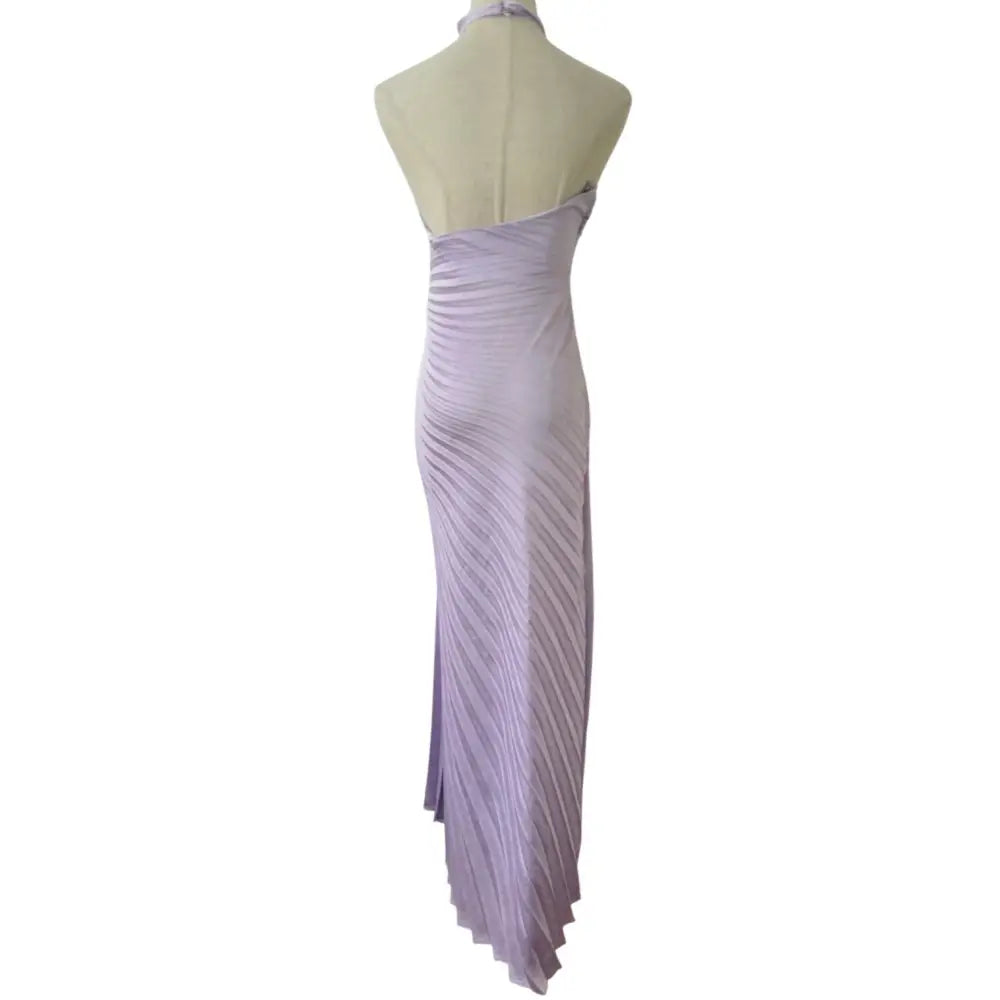 ALC Romy Pleated Satin Gown - Dress