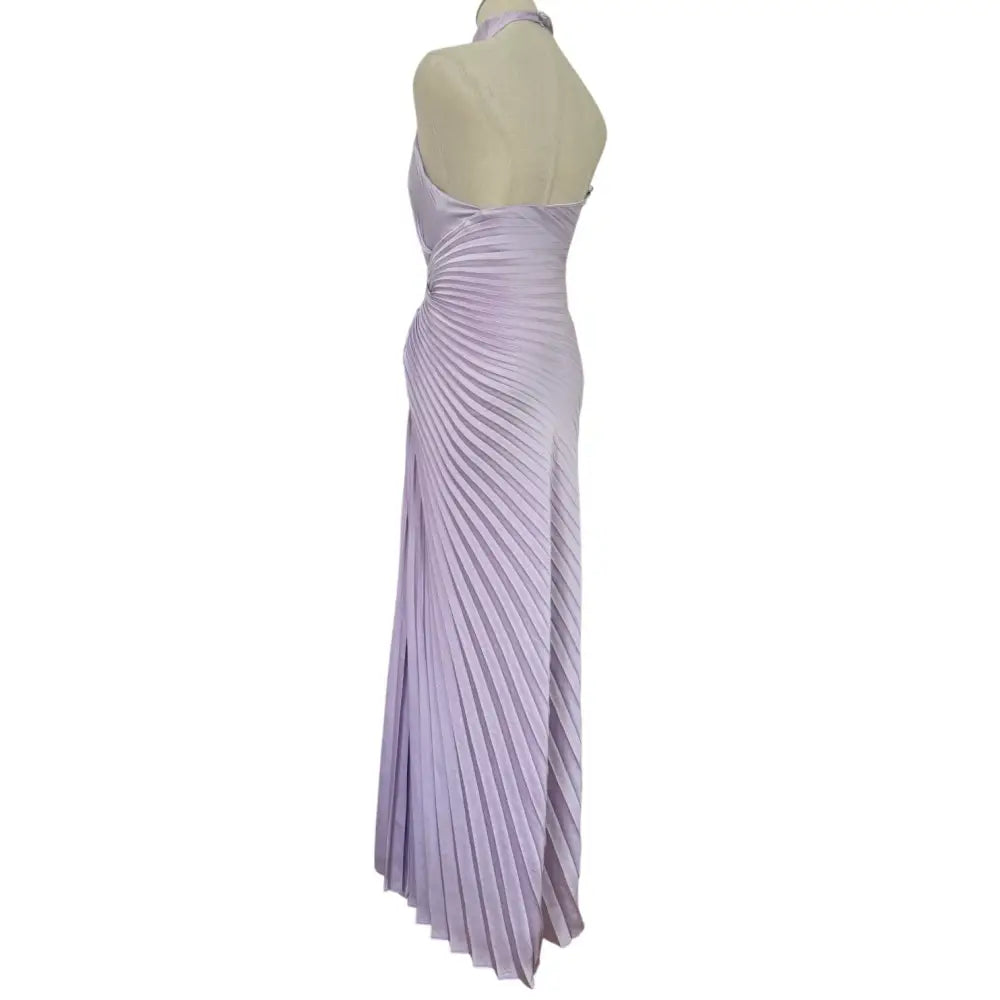 ALC Romy Pleated Satin Gown - Dress