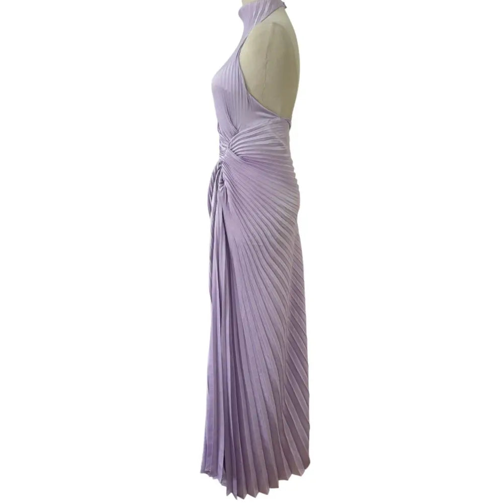 ALC Romy Pleated Satin Gown - Dress