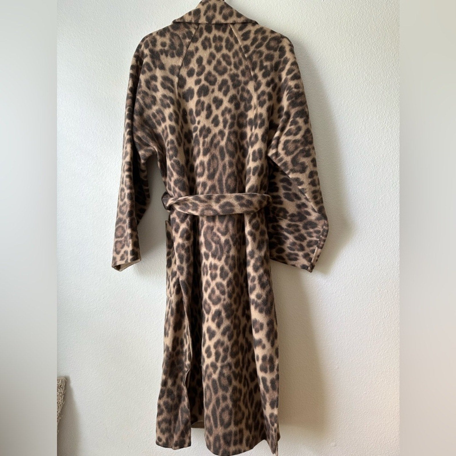 A.L.C. Winslet Cheetah Wool - Blend Belted Coat - A.L.C. Bernardi Collective